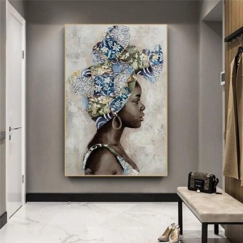 New Style 5D Diamond Painting Cross Stitch Full Square/Round Diamond Mosaic Characters African Woman Handicraft Paste Home Decor