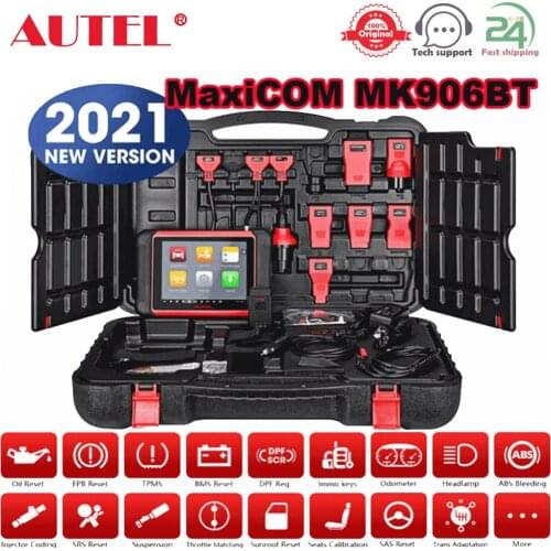 Autel MaxiCOM MK906BT Diagnostic Tool Bluetooth Scanner Automotivo ECU Coding OBD2/EOBD OBD PK MaxiSys MS906BT MS908S MS906