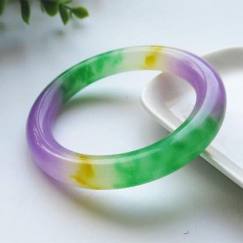2020 Hot sale Natural100% real jade bangles Three color quartz Jade Bracelet Give a girl friend Bracelet Jewelry