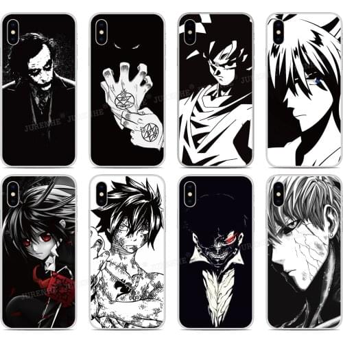 Black White Anime Phone Case For BQ Aquaris X2 X Pro U U2 Lite V X5 E5 M5 E5s C VS Vsmart JOY Active 1 Plus 5035 5059 Fundas