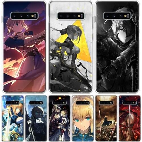Anime Fate Zero Stay Night Saber Phone Case For Samsung Galaxy A50 A70 A30S A51 A71 A10 A20E A40 A90 A20S M30S A6 A7 A8 A9 Plus