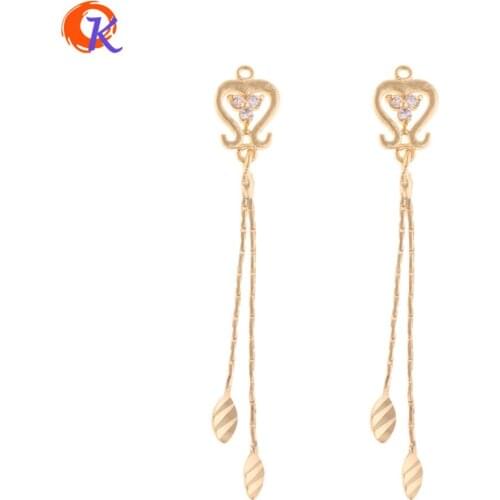 Cordial Design 20Pcs 7*47MM Jewelry Accessories/DIY Earrings Making/Genuine Gold Plating/Charms Parts/Hand Made/Earring Findings