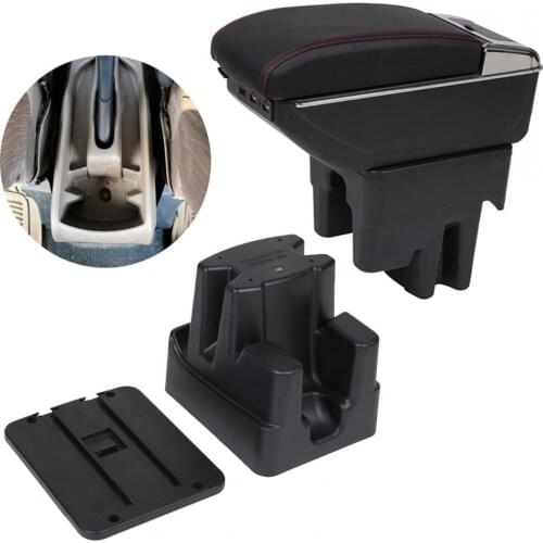 For Toyota Avanza 2016 armrest box armrest universal car center console modification accessories double raised with USB