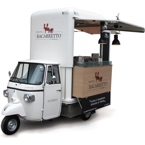 Pizza Truck Europe Sale Jui Cart Electric Food Tricycle Gelato Food Carts Ape Piaggio
