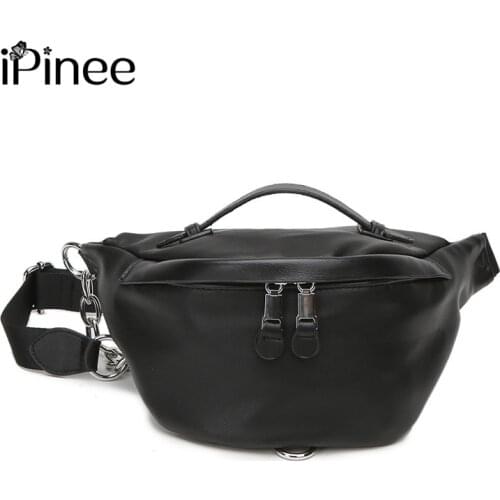 IPinee Fashion Women Waist Bag Fanny Pack Large Capacity Crossbody Chest Bags Ladies Belt Bag Waist Pack