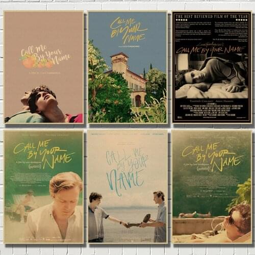 WTQ Canvas Painting Call Me By Your Name Movie Retro Poster Wall Decor Wall Art Picture for Living Room Decoration Home Deco