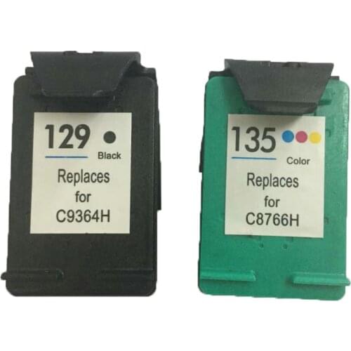 Vilaxh compatible 129 Black ink cartridge replacement for hp 129 135 Photosmart C4180 C4183 C4110 C4140 C4150 C4170 C4173 C4188