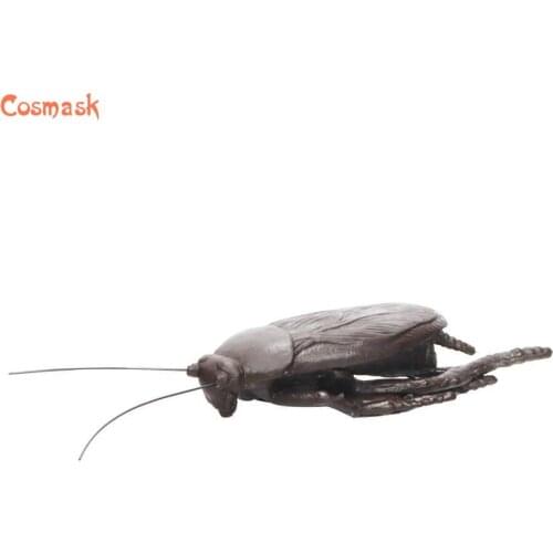 Cosmask Cockroach Halloween Decorations Funny Prank Toys Decorate Realistic Props