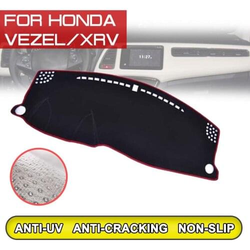 For Honda VEZEL XRV 2015 2016 2017 2018-2020 Car Dashboard Mat Anti-dirty Non-slip Dash Cover Mat UV Protection Shade Sticker