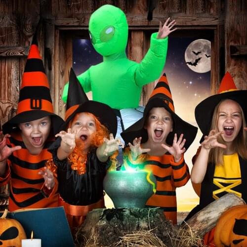 Fashion Green Alien Inflatable Clothes Funny Unisex Blow Up Suit Party Mascot Cosplay Costumes for Adult Kids 2020 hot sale#38