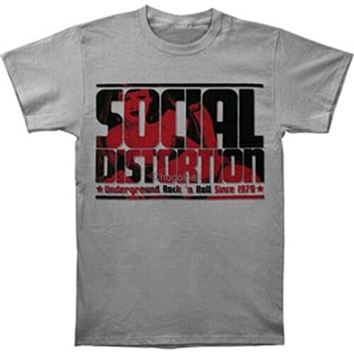 Social Distortion Mens Short Sleeve T-shirt Grey