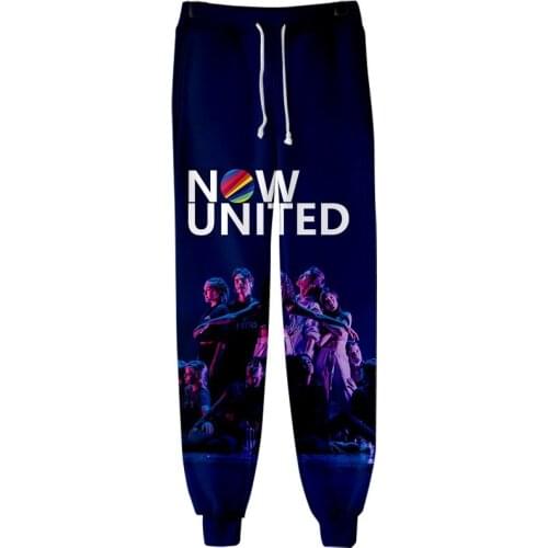 2020 Unisex Now United Sweat Pants 3D Joggers Pants Trousers Men/Women Clothing Streetwear Hip Hop Pantalon Homme Sweatpants