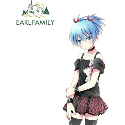 EARLFAMILY 13cm x 5.9cm for Assassination Classroom Car Sticker Personality Air Conditioner Helmet Family Custom Printing Decal