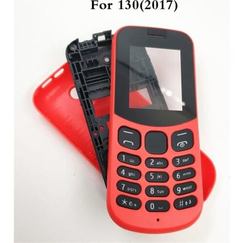 New Full Complete Mobile Phone Housing Cover Case With English Keypad For Nokia 130 2017 TA-1017