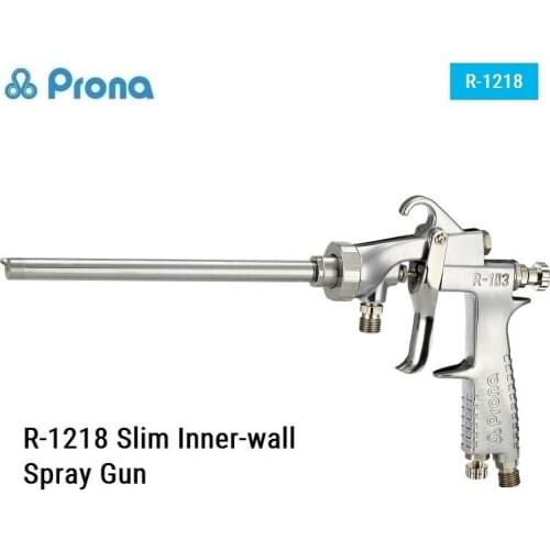 Prona R-1218 Slim Inner Wall Spray Gun Pneumatic Tools Painting Pistol Nozzle 0.6/1.0mm Tube Length 180mm Paint Internal Surface