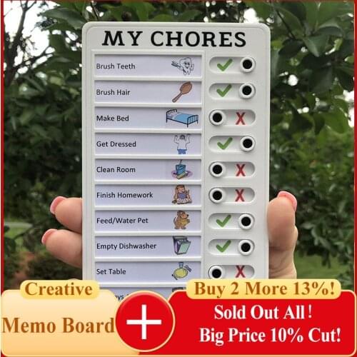 Plastic Memo Board Detachable And Reusable Memo Monthly Weekly Planner Calendar Daily Task List Maker And Planning Board