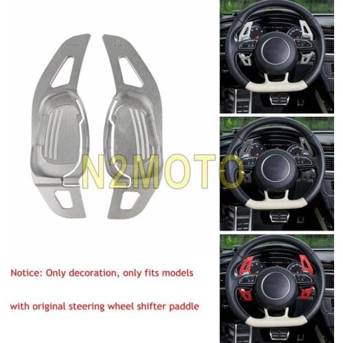 A Pair Steering Wheel Extension Shifters Shift Paddles For Audi S3 S5 S6 SQ5 RS3 RS6 RS7 Steering Wheels & Steering Wheel Hubs