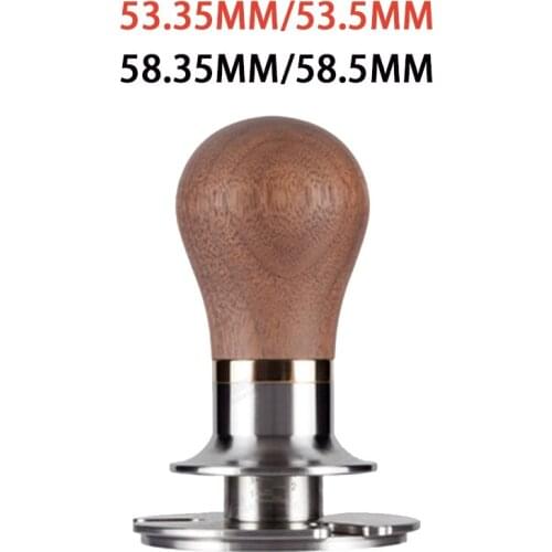 Coffee Accessories 58.5mm Stainless Steel Coffee Tamper Kitchen Press Tool Cloth Powder Leveler Tool Powder Hammer 58.35mm