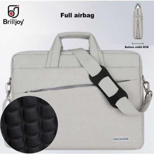 Brilljoy High quality briefcase Messenger Bag Laptop Handbag for 13 14 15 Inch Computer Bussiness Travel Men and Women Notebook