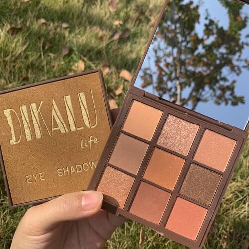 9 Color Eye Shadow Matte Pearl Earth Color Glitter Eye Shadow Palette Waterproof Long Lasting Eyeshadow Korea Cosmetics TSLM1