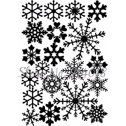 Unique Snow Flakes Window Stickers Winter Snowflake Wall Stickers Christmas Window Wall Decals Xmas Christmas Decoration M70