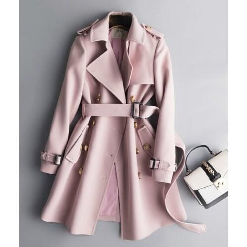 Trench Coat Women Fashion Autumn Clothes Windbreaker Long Casual Coats Ladies Elegant Coats Casaco Feminino LWL684