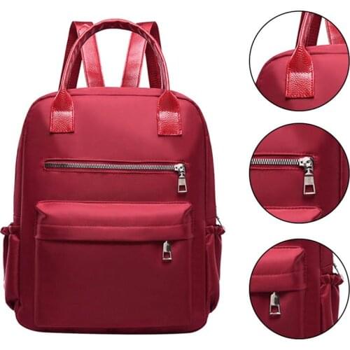 High Quality Oxford Cloth Women Backpack Stylish Dual-Use Top Handle Shoulder Handbag School Bookbag For Women Students