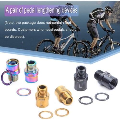1 Pair Bike Pedal Extenders High Quality Practical Anti-rust Waterproof Anti-corrosion Bicycle Pedal Extension Spacers Extended