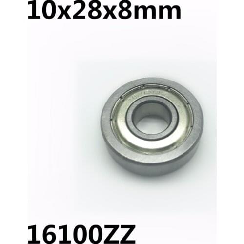 1pcs 16100ZZ 10x28x8 mm High quality motor bicycle bearing 16100-2RS 16100RS 16100
