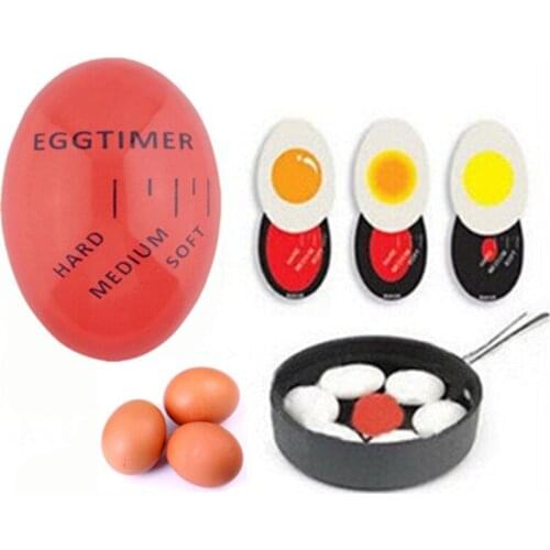 1pcs Resin Egg Perfect Color Changing Timer Eco-Friendly Kitchen Tools Soft Hard Boiled Eggs Tools Cooking Kitchen Timer Tool