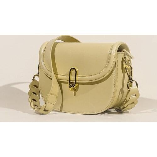 2021 New Design Saddle Bag Fashion Leather Underarm Bag Exquisite Female One Shoulder Bag For Woman