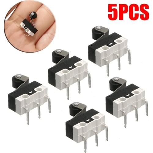 5pcs/lot 3-Pin Actuator Micro Switch Mini Roller Lever Actuator Microswitch SPDT Sub Miniature Electrical Switch