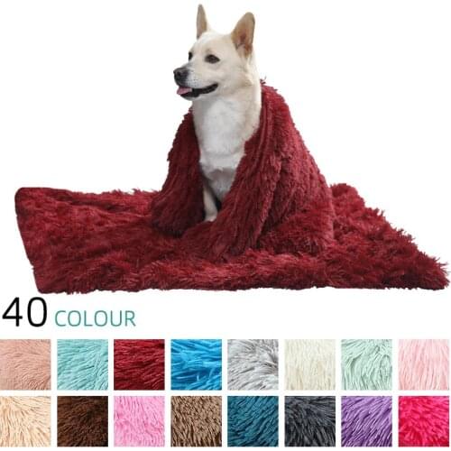 Large Plush Dog Blanket Pet Sleeping Mat Cushion Mattress Extra Soft Warm Pet Throw Blankets for Small Medium Large Dogs & Cats