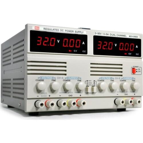 Fast arrival Dual output linear power supply 30V5A * 2 + 5 V2A -305D-II parallel dual DC regulated power