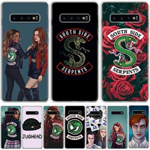 Riverdale TV South Side Serpents Phone Case For Samsung Galaxy Note 8 9 10 20 S7 S8 S9 S10 S10E S20 S21 Ultra FE J6 Plus Lite Co