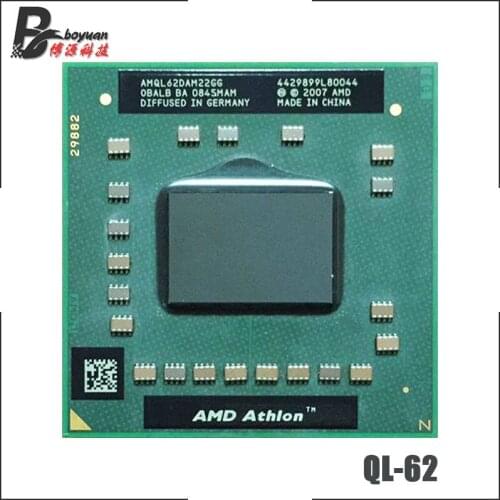 AMD Athlon 64 X2 QL-62 QL 62 QL62 2.0 GHz Dual-Core Dual-Thread CPU Processor AMQL62DAM22GG Socket S1