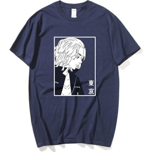 2021 Japanese Summer Anime Tokyo Revengers Print T-shirt Harajuku Mens t shirt Short Sleeve Streetwear Plus size Tshirt