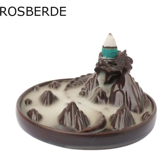 Ceramic burner dragon backflow incense burner incensory dragon statue home decoration gift dragon shape