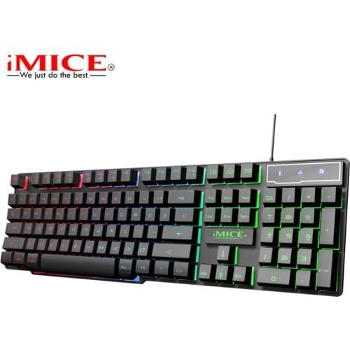 IMICE AK-600 Keyboard Plug and Play with Liquid Diversion Hole Consumer Electronics Gamer Keyboard with Liquid Diversion Hole fo
