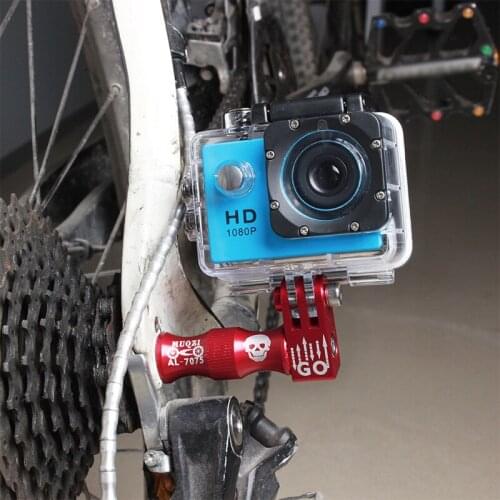 MUQZI Bicycle Wheel Hub Bracket Holder Connector Quick Release Axis Camera Mount Aluminum Alloy Tripod Holder Clamp