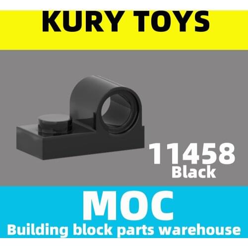 Kury Toys DIY MOC For 11458 100pcs Building block parts For Plate, Modified 1 x 2 with Pin Hole on Top For toy brick