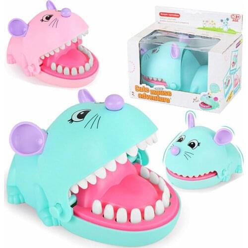 2021 Hot Sale New Creative Small Mouse Cartoon Biting Finger Parent-child Interactive Tooth Extraction Toy Table Game For Kids