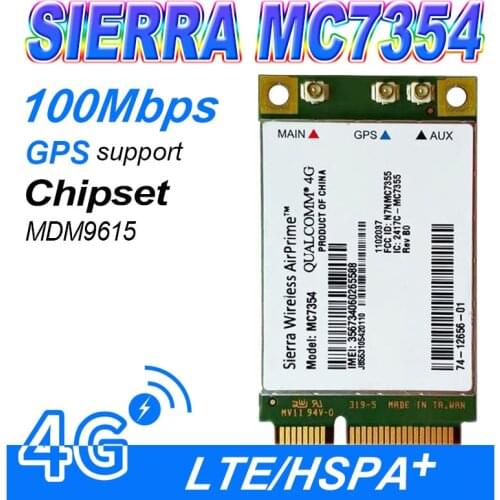 MC7354 Sierra Wireless Mini PCIE LTE 4G QUALCOMM WCDMA GSM GPRS GNSS UMTS Support Gobi API 4G module