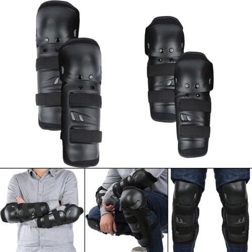 4Pcs/set Motorcycle Bike Elbow Knee Pads Cycling And Skiing Knee Guard Pads Protector For Motorcycle Bike Riding Protective Gear