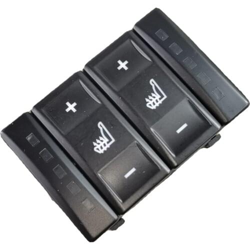 New Silver & Black Seat Heating Button Control Switch BS7T19K314AB 6M2T19K314AC For Ford Mondeo MK4 S-MAX Galaxy MK 3