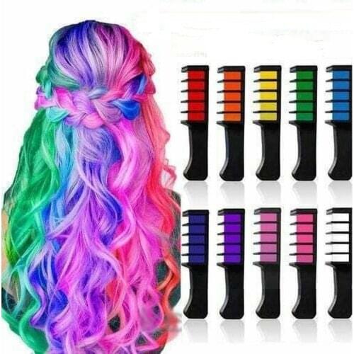 1 Pcs Disposable Temporary Dye Stick Mini Hair Dye Comb Party Cosplay Salon Hair Coloring Beauty Hair Styling Tool