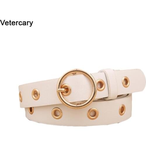 New Design Belt fashion Belts for Women high quality PU Leather waist strap for ladies jeans accessories gold pin buckle student