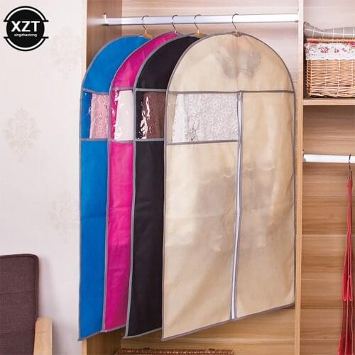 Storage Bag Case for Clothes Candy colors Garment Suit Coat Dust Cover Dress Protector Wardrobe Hanging Anti-dust Pouch