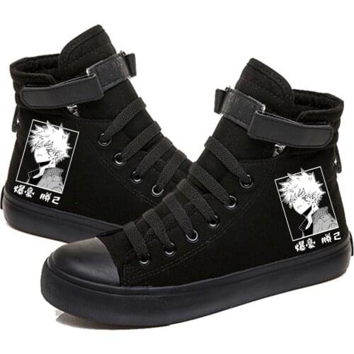 My Hero Academia Bakugou Katsuki Printed High Top Canvas Shoes Cozy Sneakers