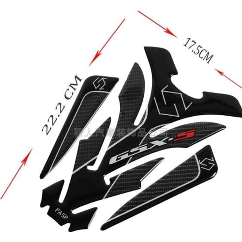 1pcs Motorcycle 5D Carbon Fiber Tank Pad Tankpad Protector racing sticker for Suzuki GSX600 GSX750 GSX1000 BK400 K3-K9 GW250